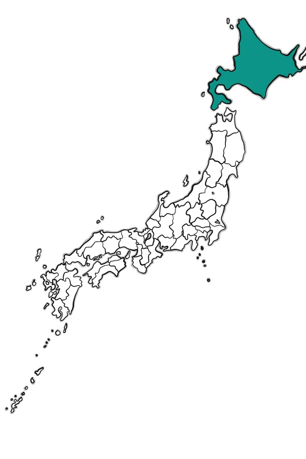 Map of Hokkaido region
